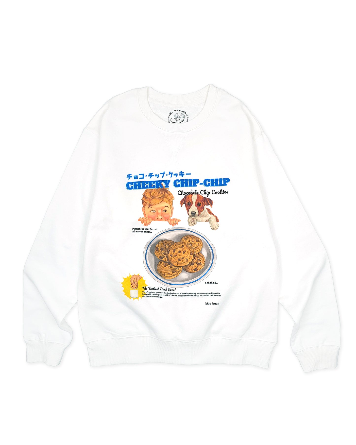 Retro Ad Long-Sleeved Shirt Chocolate Chip Cookie