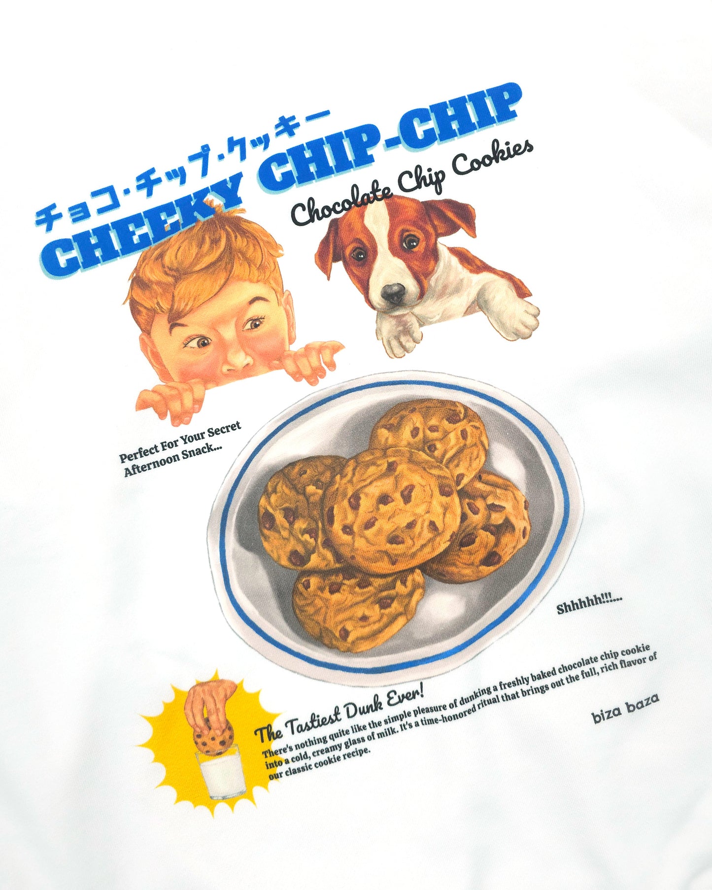 Retro Ad Long-Sleeved Shirt Chocolate Chip Cookie