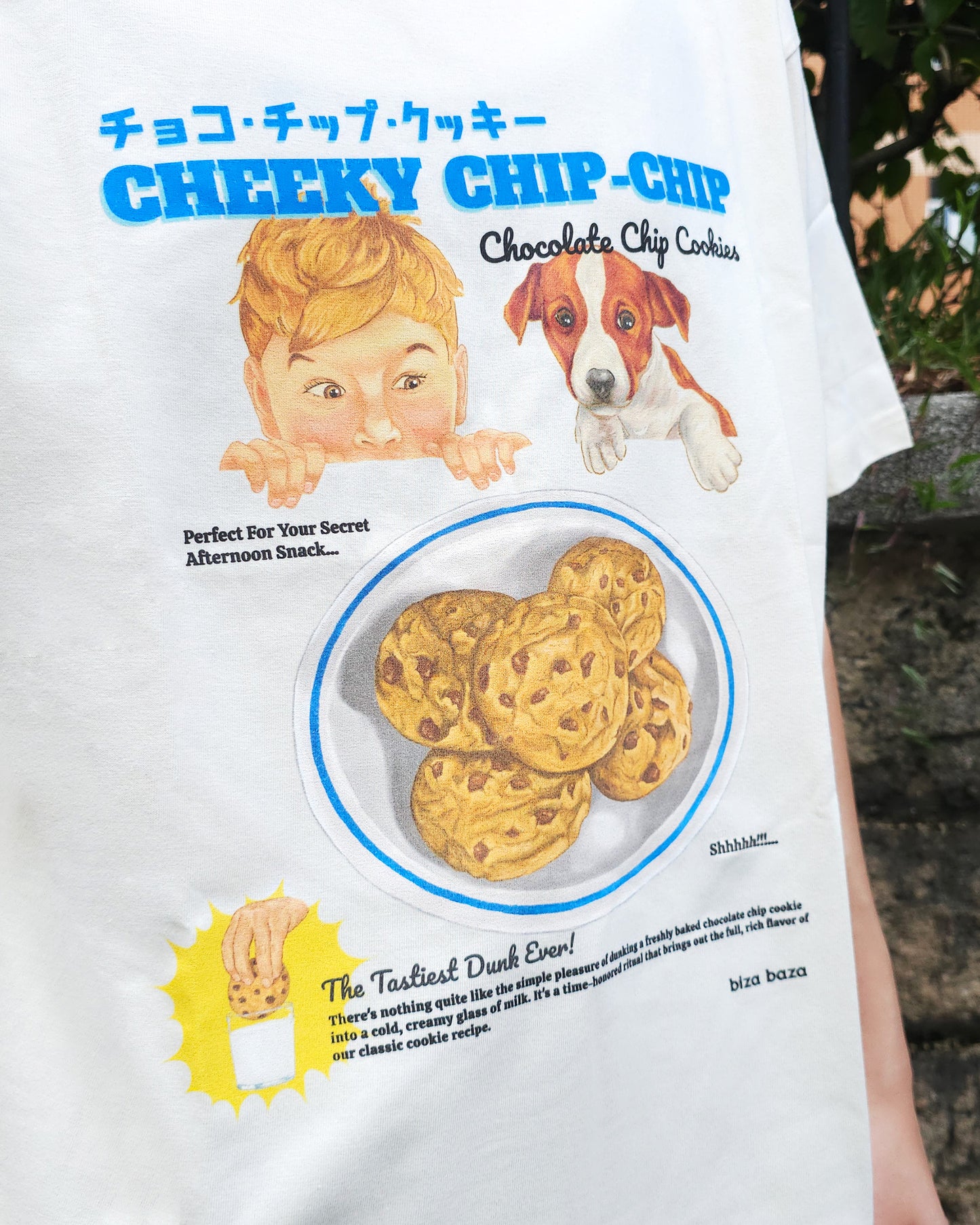 Retro Ad T-shirt Chocolate Chip Cookie