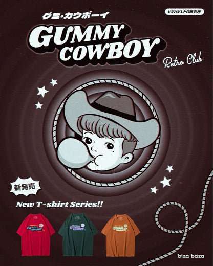 Gummy Cowboy 西部吹波仔美式復古T恤