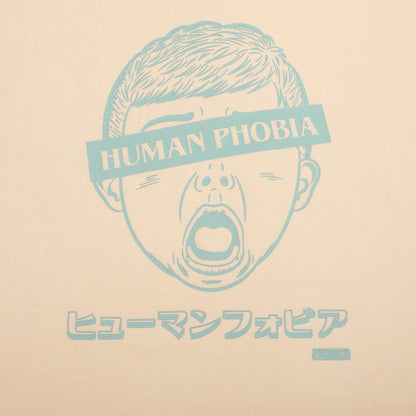 人間恐怖症 Tシャツ シリーズ - アプリコット