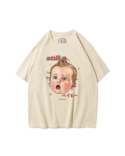 ［Regular Size] Still A Baby Retro T-shirt Series