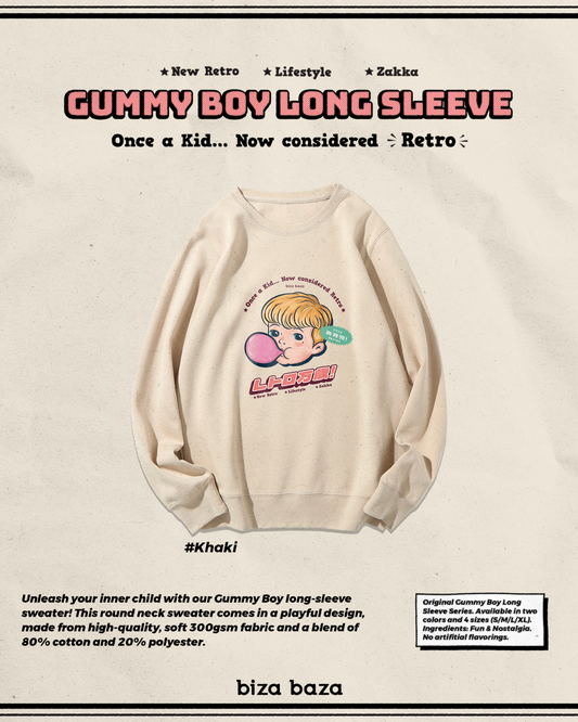 Gummy Boy 懷舊萬歲 日式復古長袖衫系列